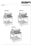 EBA 4855, 5255, 6655 Guillotine Manual
