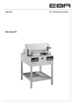 EBA 4850 EP Guillotine Manual | AI Chat &amp; PDF Download