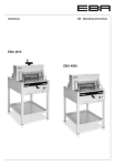 EBA 4815, 4850 Guillotines Manual | AI Chat &amp; PDF Download