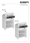 EBA 4315, 4350 Guillotine Manual | AI Chat &amp; PDF Download