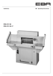 EBA 551-06, 551-06 LT Guillotine Manual
