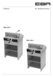 EBA 436 E, 436 A Guillotine: Operating Instructions | AI Chat &amp; PDF Download