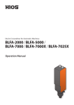 HIOS BLFA-2000/5000/7000/7000X/7025X Manual