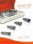 BioHorizons Tapered HD Surgical System Manual | AI Chat &amp; PDF Download