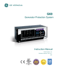 G60 Generator Protection System Manual